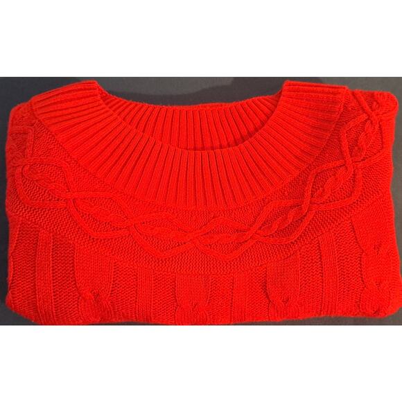 Women's Jessica London Redish Orange Sweater Size 14/16 - Picture 3 of 5